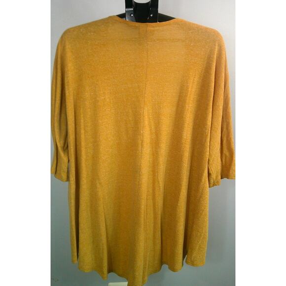 LuLaRoe Women’s Large Mustard Yellow Kimono – Lightweight Layering Piece - Picture 2 of 4